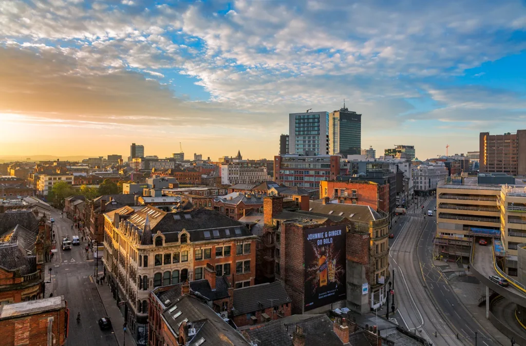 the city of Manchester - England