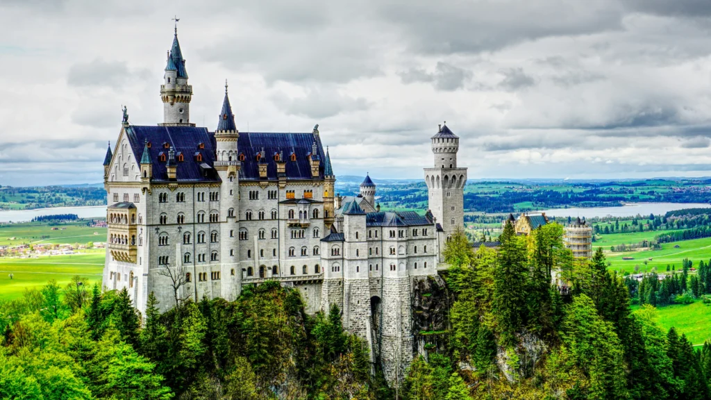 Neuschwanstein Castle located in bavaria