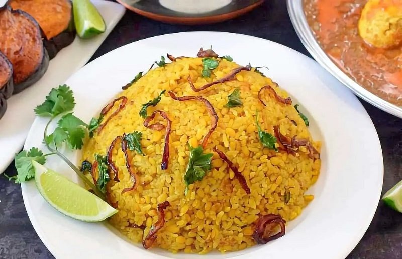 Bhuna Khichuri and Panta Bhat